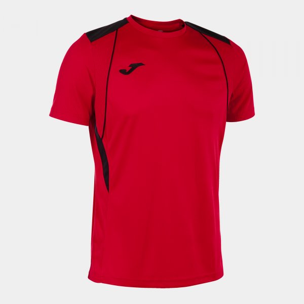 Shirt short sleeve man Championship VII red black