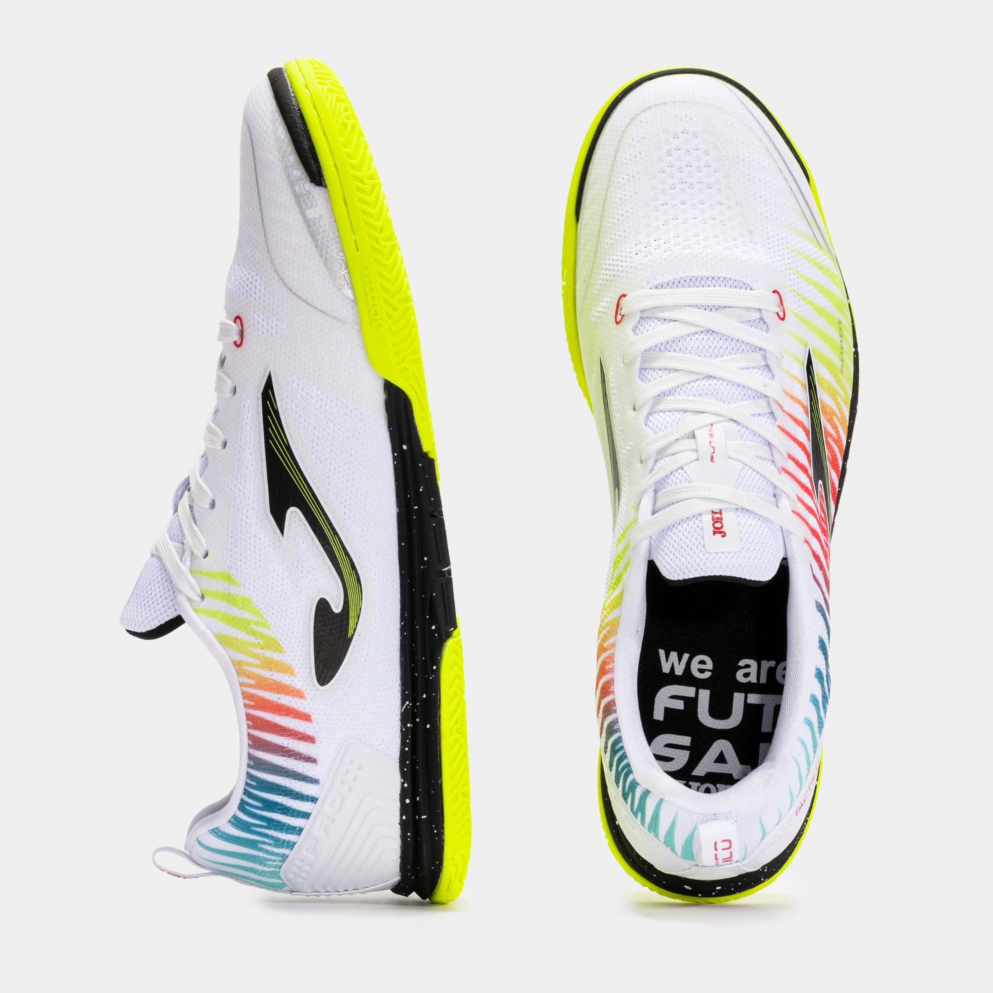 Futsal shoes Tactico 25 indoor white yellow red