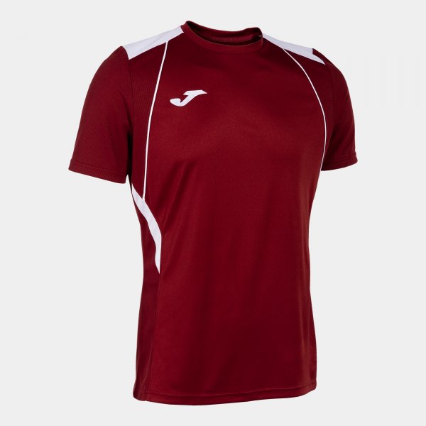 Shirt short sleeve man Championship VII burgundy white