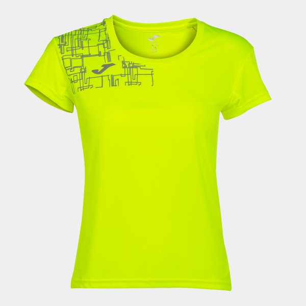 Shirt short sleeve woman Elite VIII fluorescent yellow