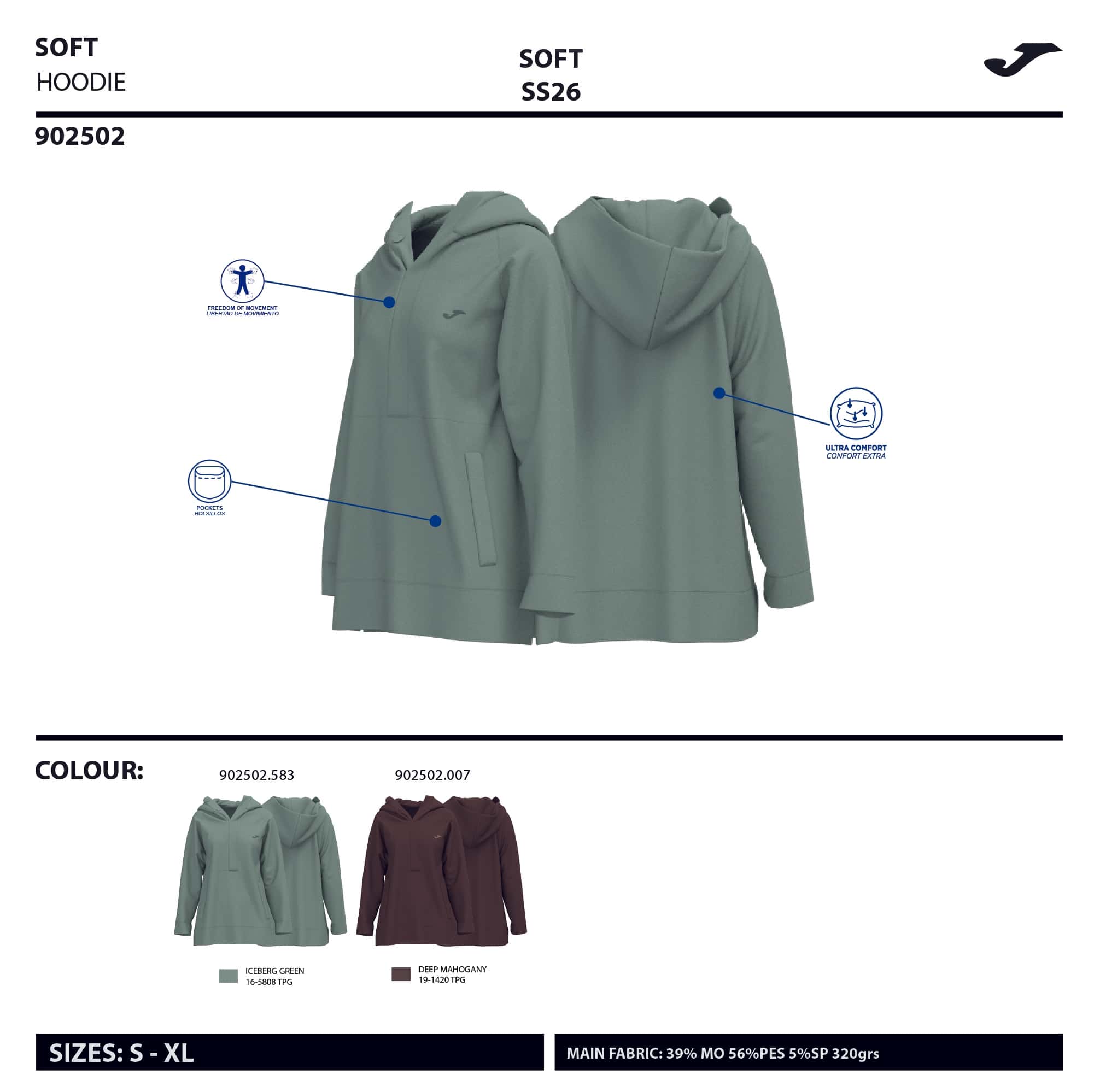 Hooded sweater woman Soft