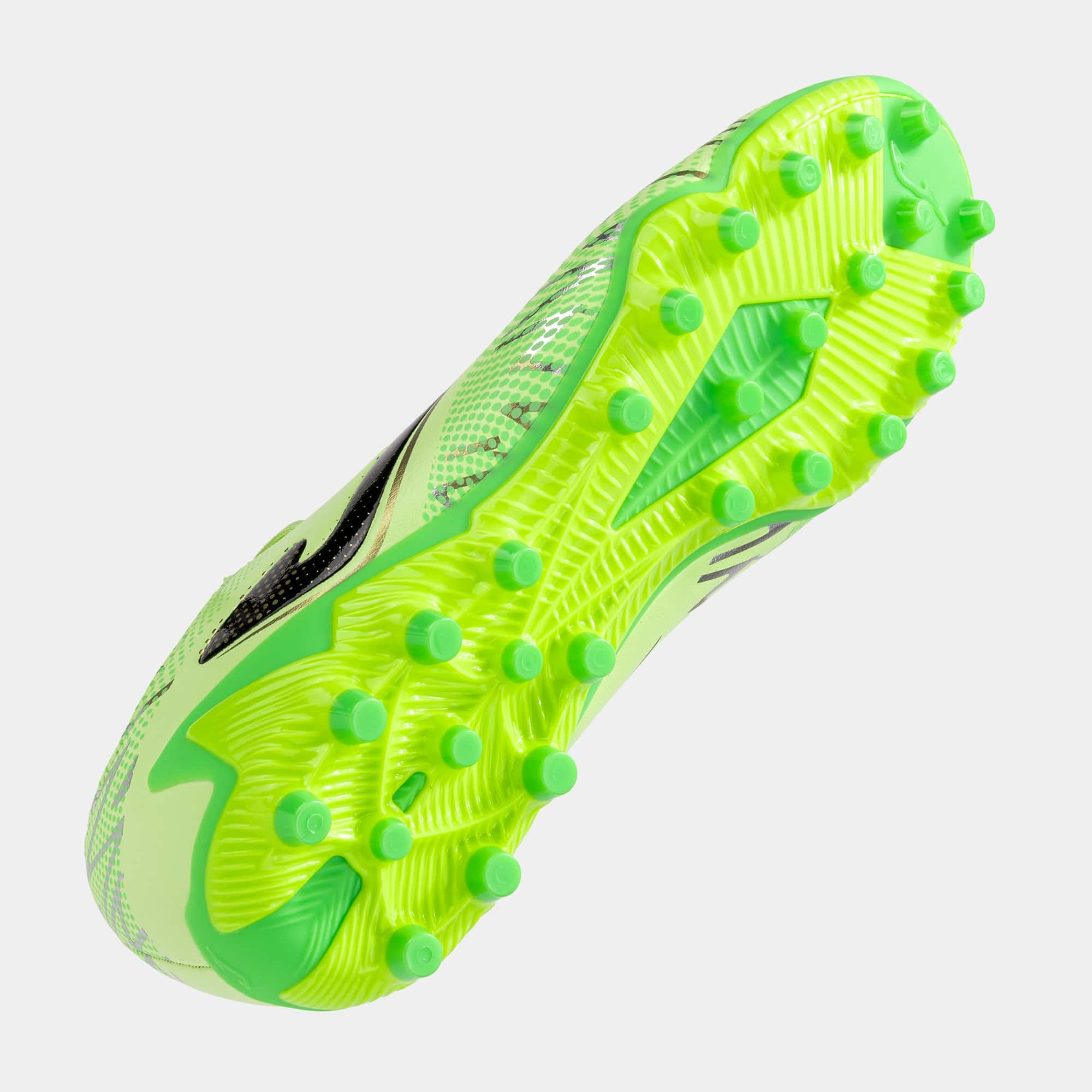 Football boots Striker 26 artificial grass fluorescent green