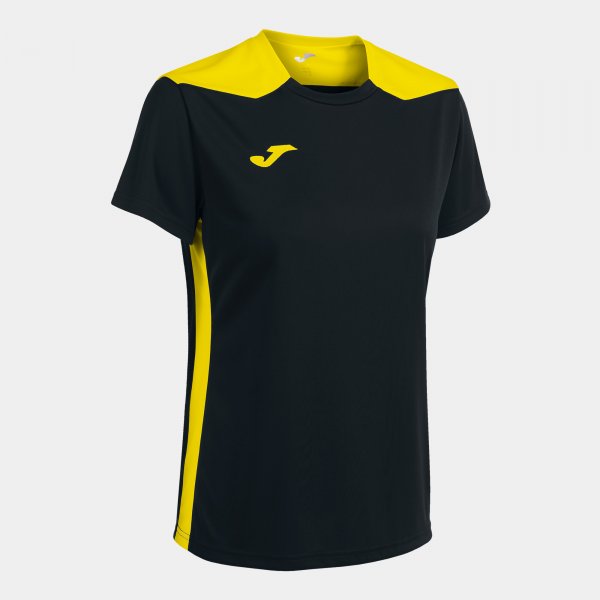 Shirt short sleeve woman Championship VI black yellow