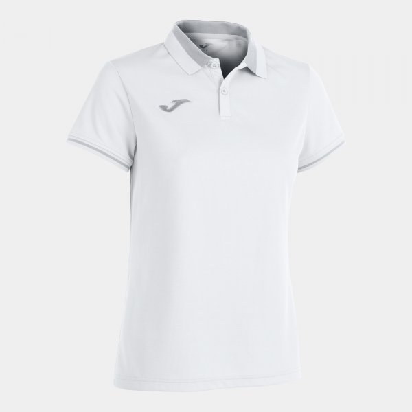 Polo shirt short-sleeve woman Championship VI white gray
