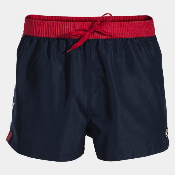 Swimming trunks man Classic navy blue red