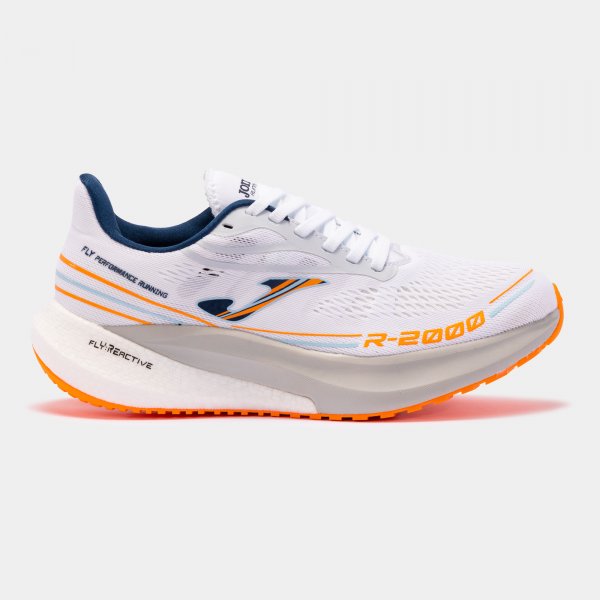 Running shoes R.2000 22 man white fluorescent orange
