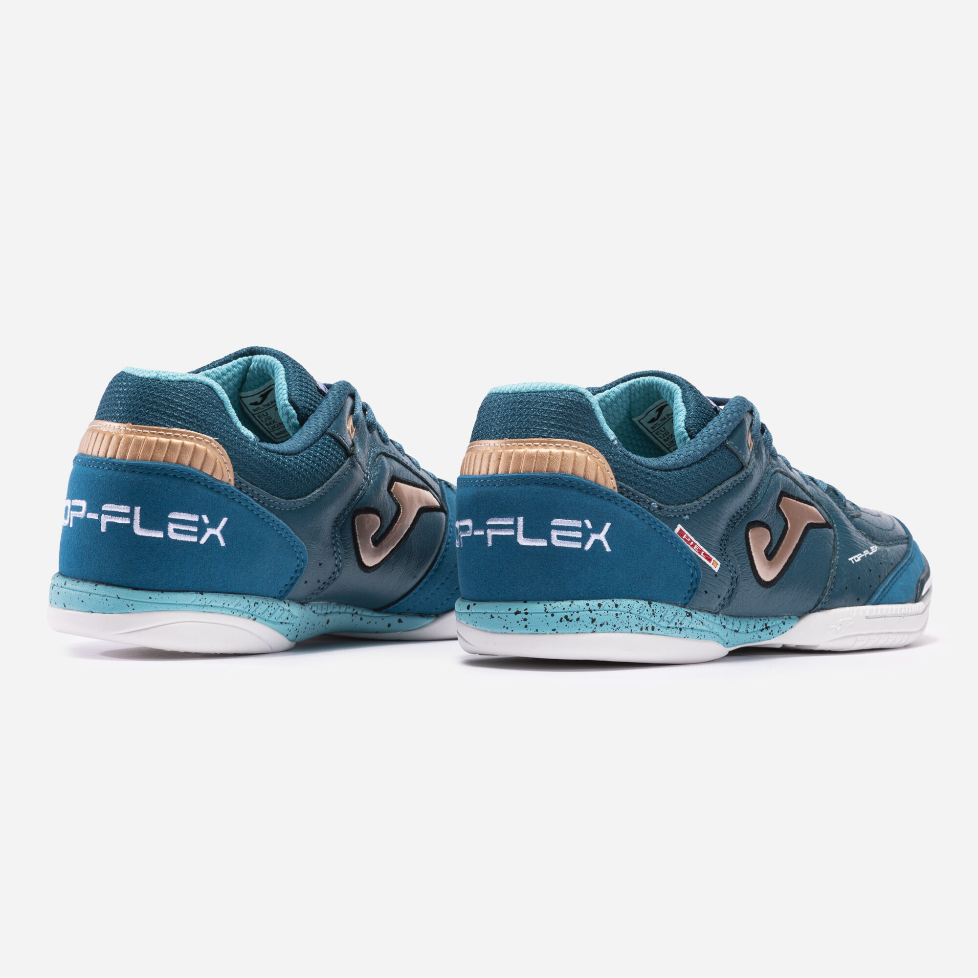 Futsal shoes Top Flex 23 indoor petroleum gold