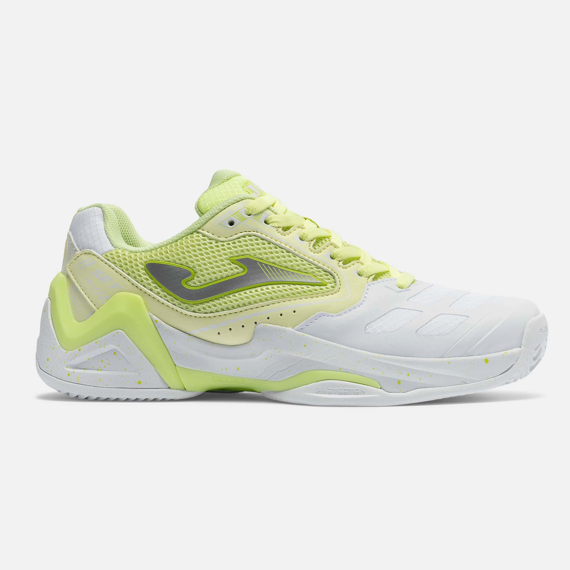 Shoes Set Lady 26 hard court woman white yellow