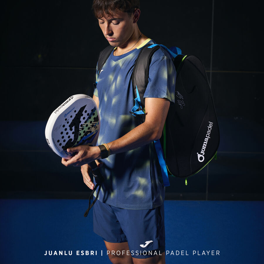 Padel racket bag Juanlu Esbrí black mx green