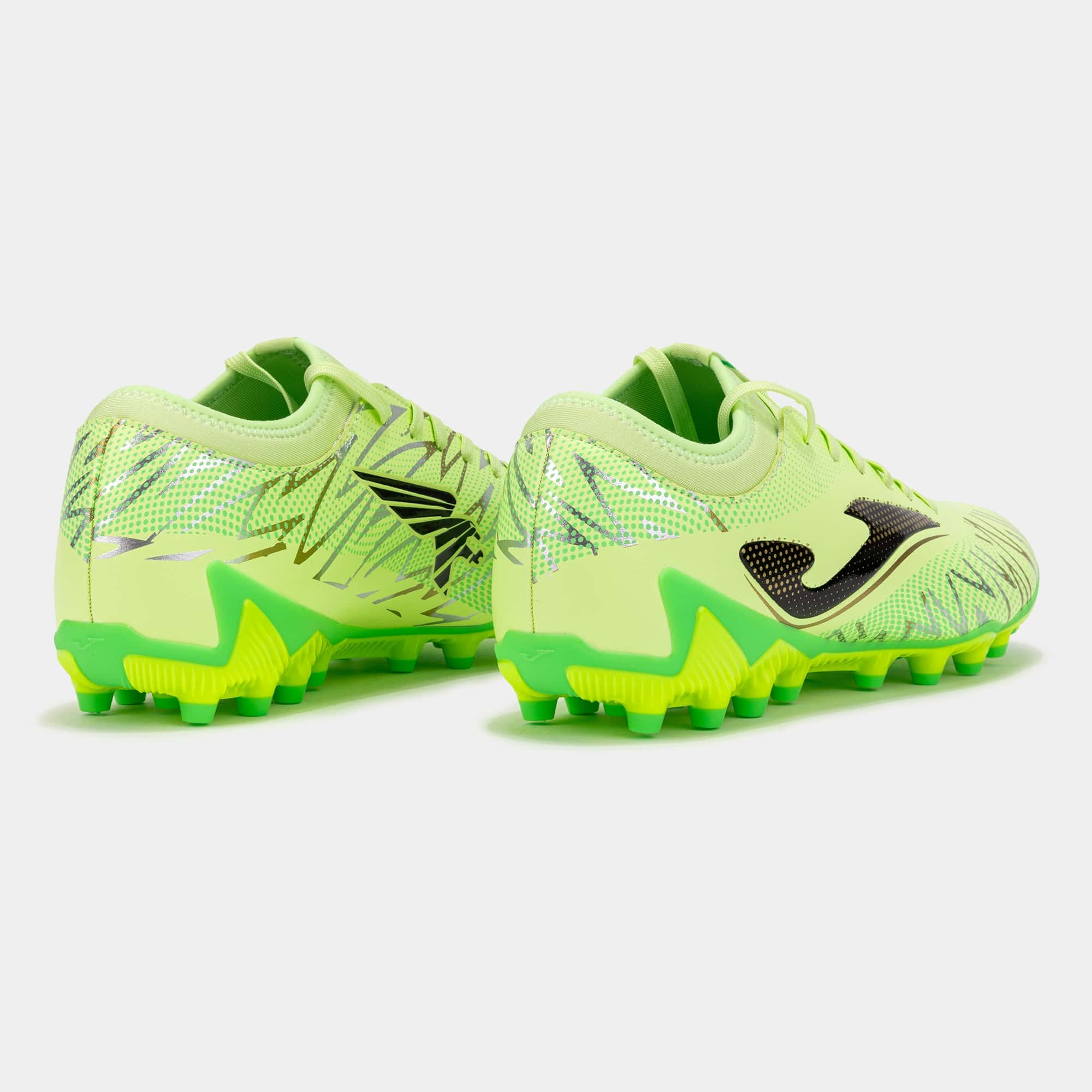 Football boots Striker 26 artificial grass fluorescent green
