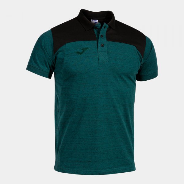 Polo shirt short-sleeve man Winner II green black