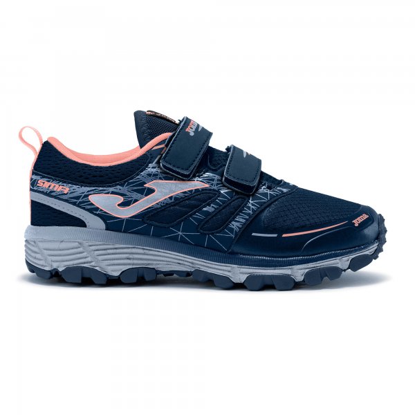 Trail-running shoes Sima Jr 23 junior navy blue pink