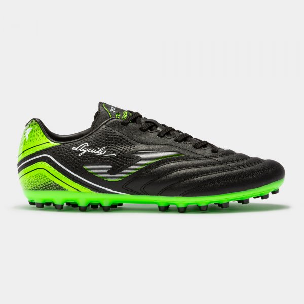Football boots Aguila 22 artificial grass black fluorescent green