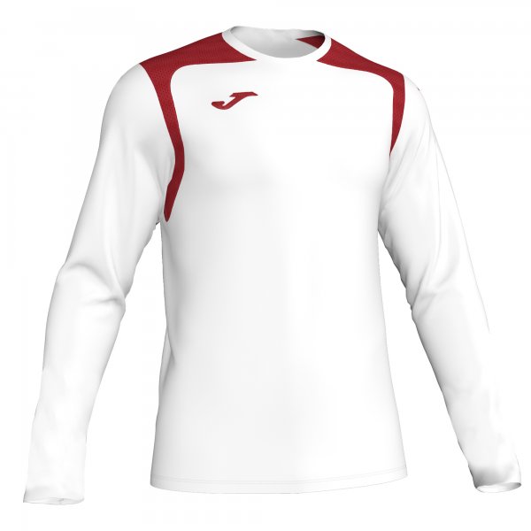 Long sleeve shirt man Championship V white red