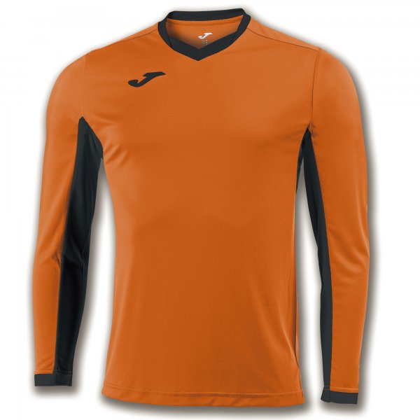 Long sleeve shirt man Championship IV orange black