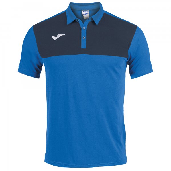 Polo shirt short-sleeve man Winner royal blue navy blue