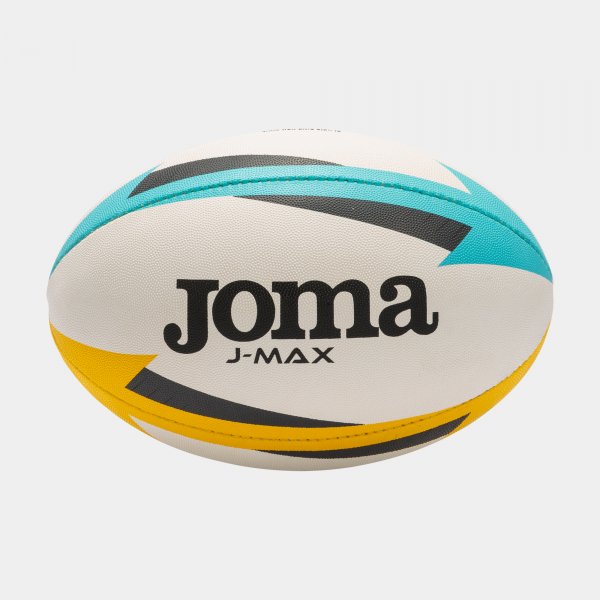 Rugby ball J-Max white yellow blue