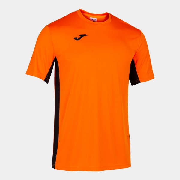 Shirt short sleeve man Cosenza orange black