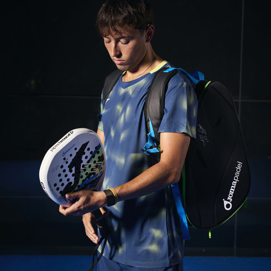 Padel racket Blast Pro Hrd Juanlu Esbri white royal blue