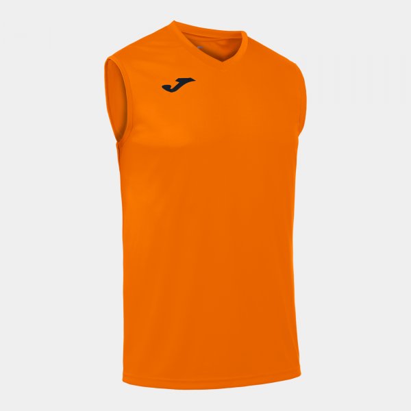 Sleeveless t-shirt man Combi orange