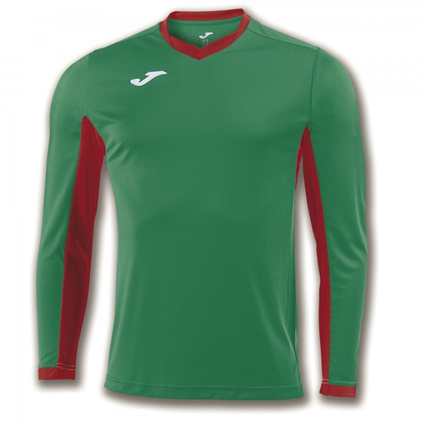 Long sleeve shirt man Championship IV green red