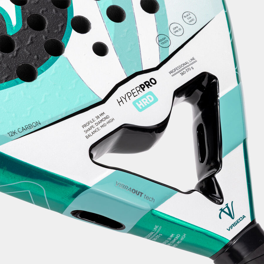Padel racket Hyper Pro Hrd Vero Virseda green white