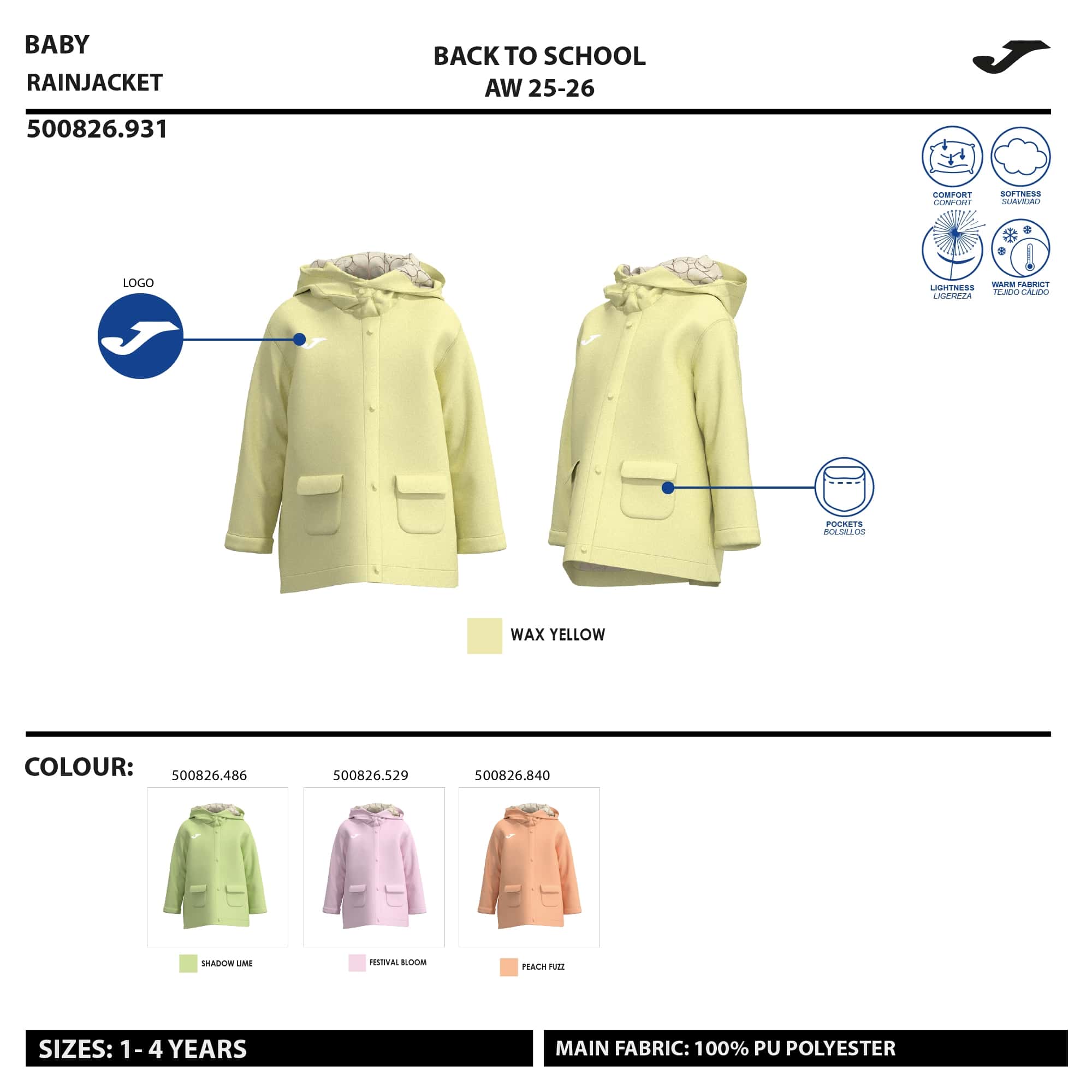 Rainjacket junior Kids Camp