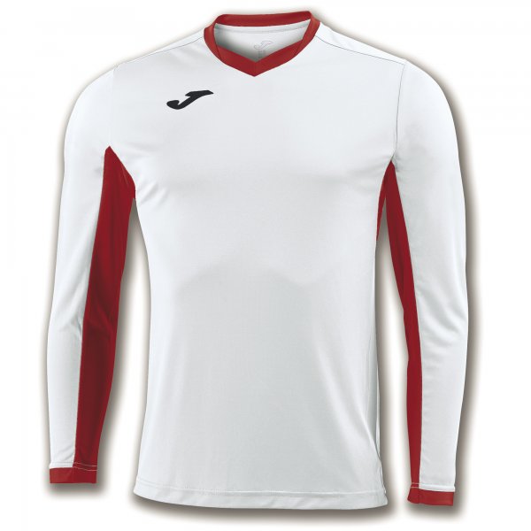 Long sleeve shirt man Championship IV white red