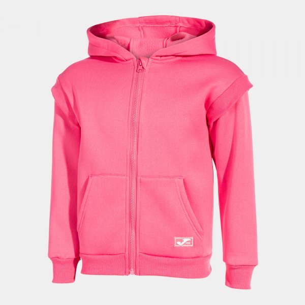 Hooded jacket girl Lion pink