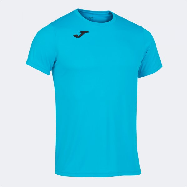 Shirt short sleeve man Record II fluorescent turquoise