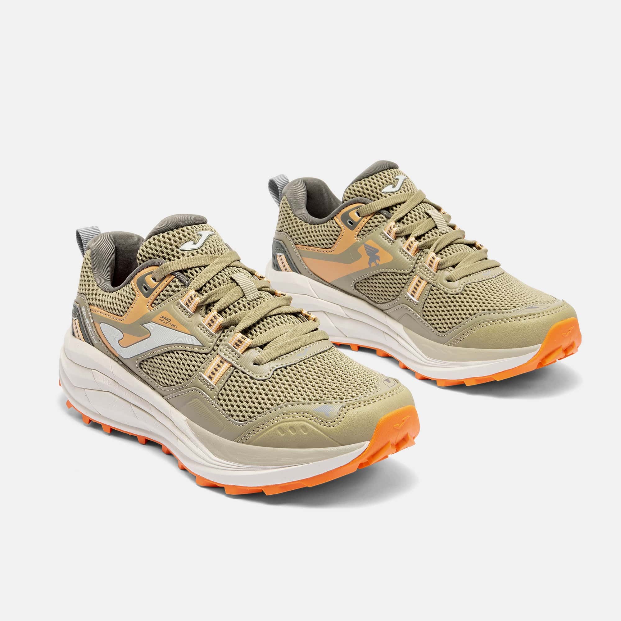 Trail-running shoes Shock Lady 26 woman beige orange
