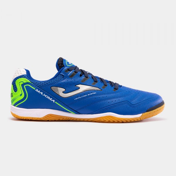 Futsal shoes Maxima 23 indoor royal blue fluorescent green