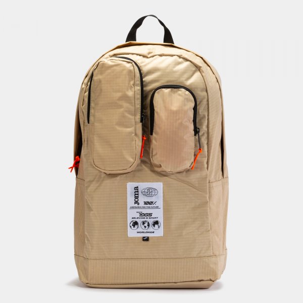 Backpack - shoe bag Worldwide beige