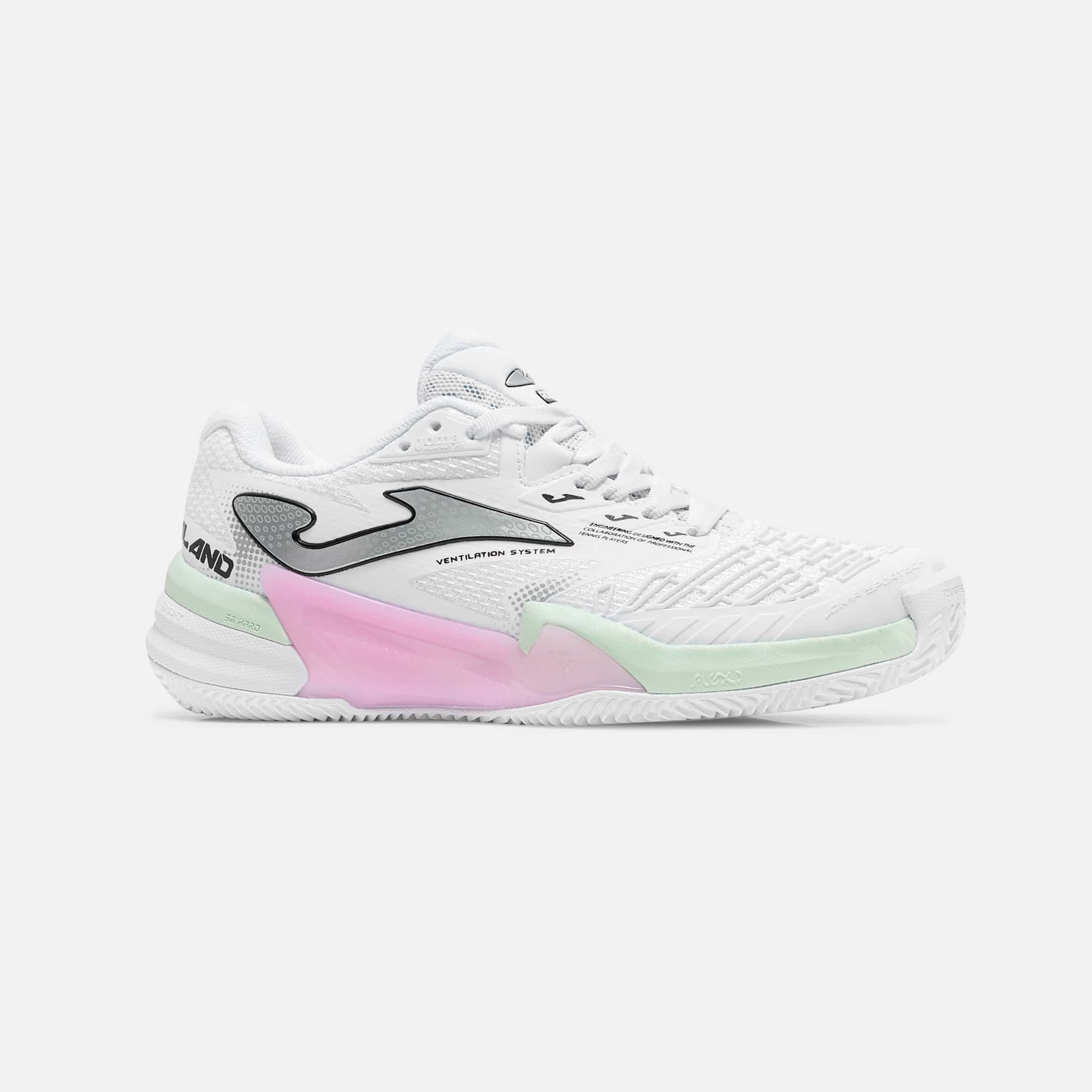 Shoes Roland Lady 26 clay woman white pink