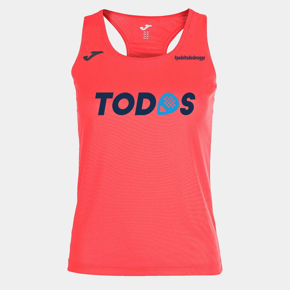 Todos - Tank top woman Siena II fluorescent coral