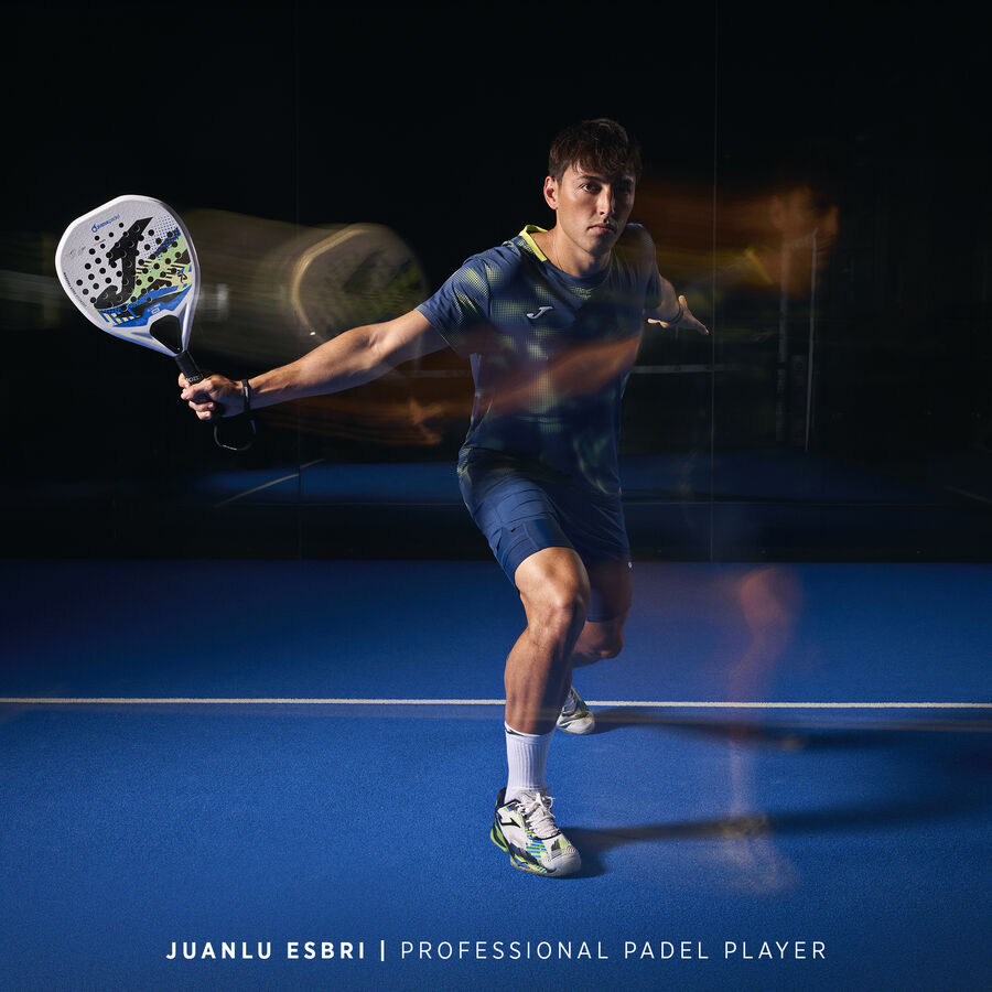 Padel racket Blast Pro Hrd Juanlu Esbri white royal blue