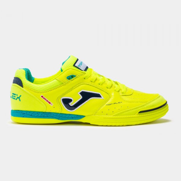 Futsal shoes Top Flex 23 indoor fluorescent yellow navy blue