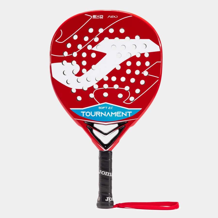 Padel racket Tournament Soft red white | ONE SIZE | Rood-Wit | 401578. ...
