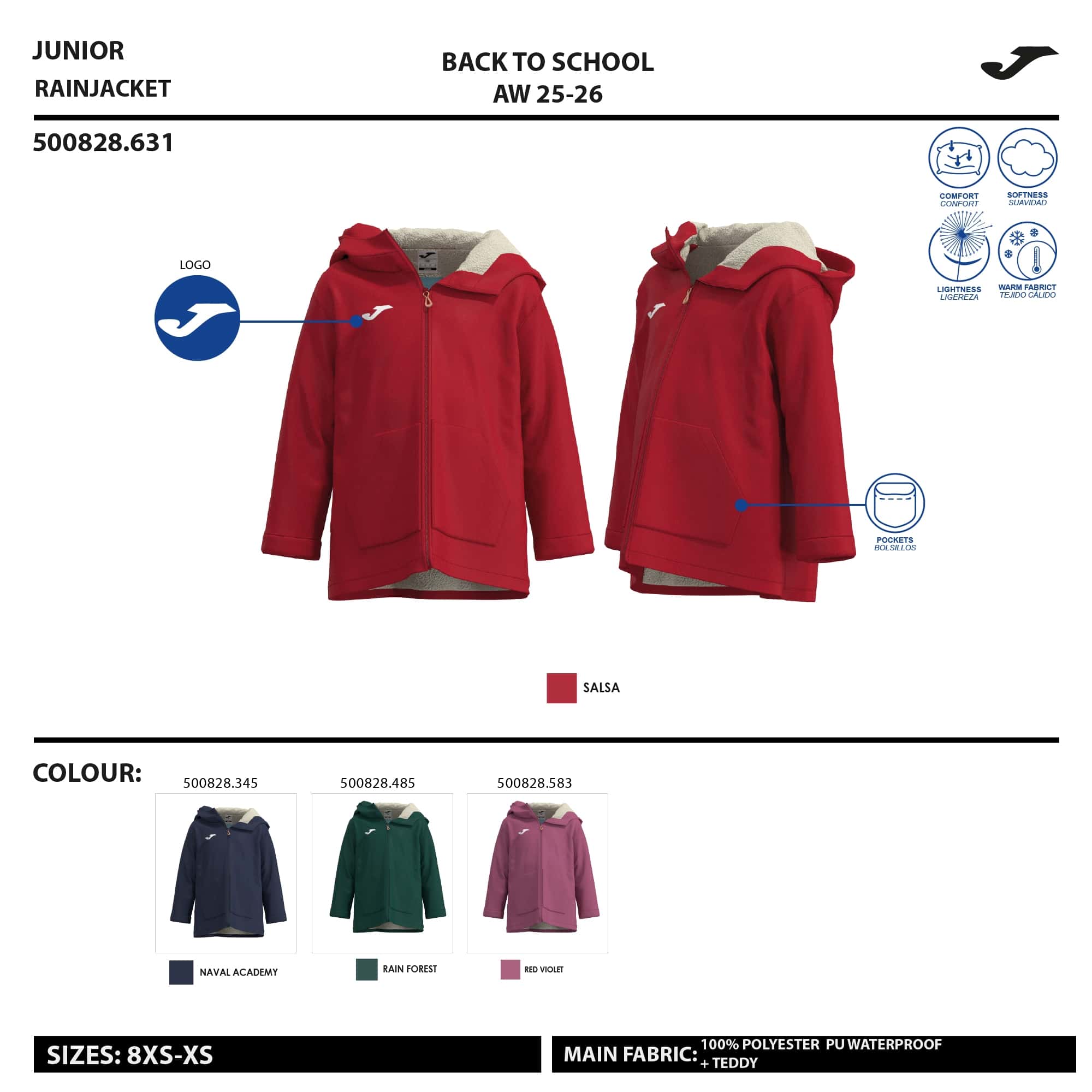 Rainjacket unisex Joma Kids