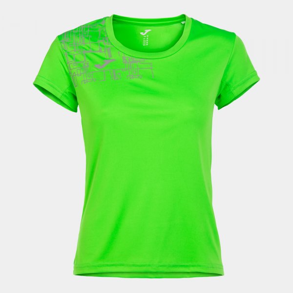 Shirt short sleeve woman Elite VIII fluorescent green