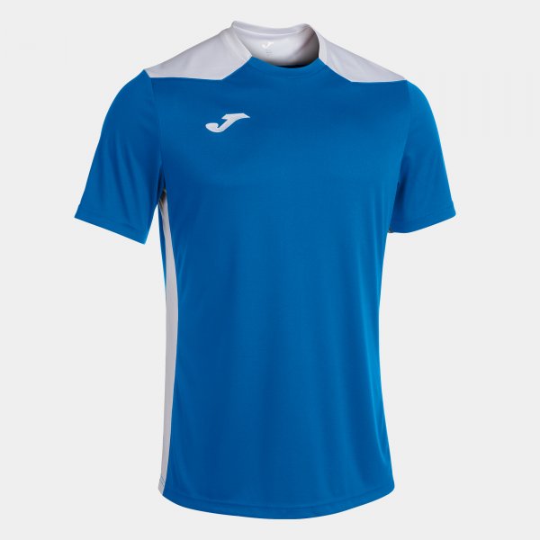 Shirt short sleeve man Championship VI royal blue white