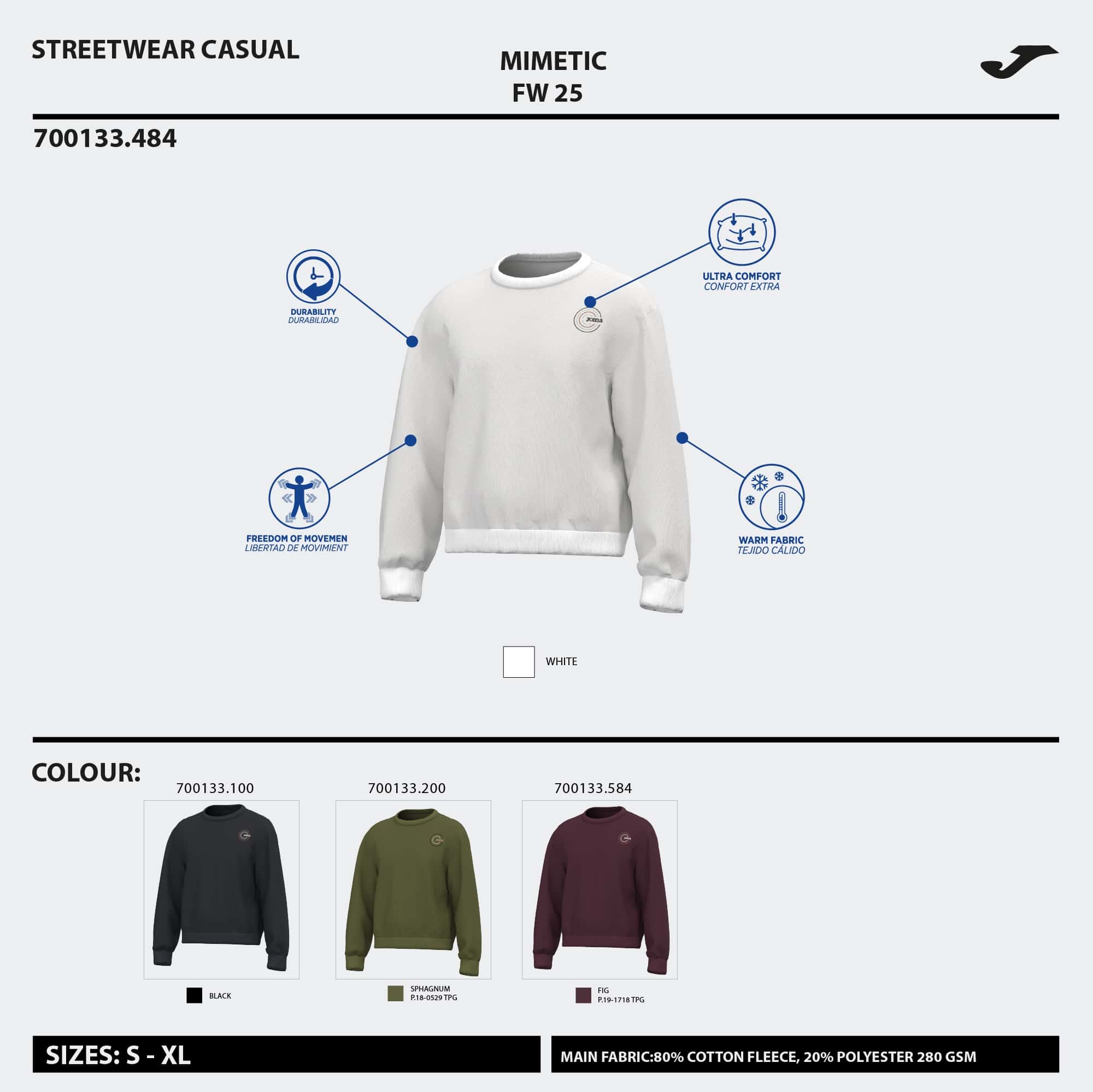 Sweatshirt unisex Mimetic