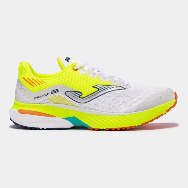 Running shoes Titanium Men 23 man white fluorescent yellow