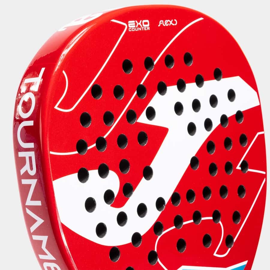Padel racket Tournament Soft red white | ONE SIZE | Rood-Wit | 401578. ...