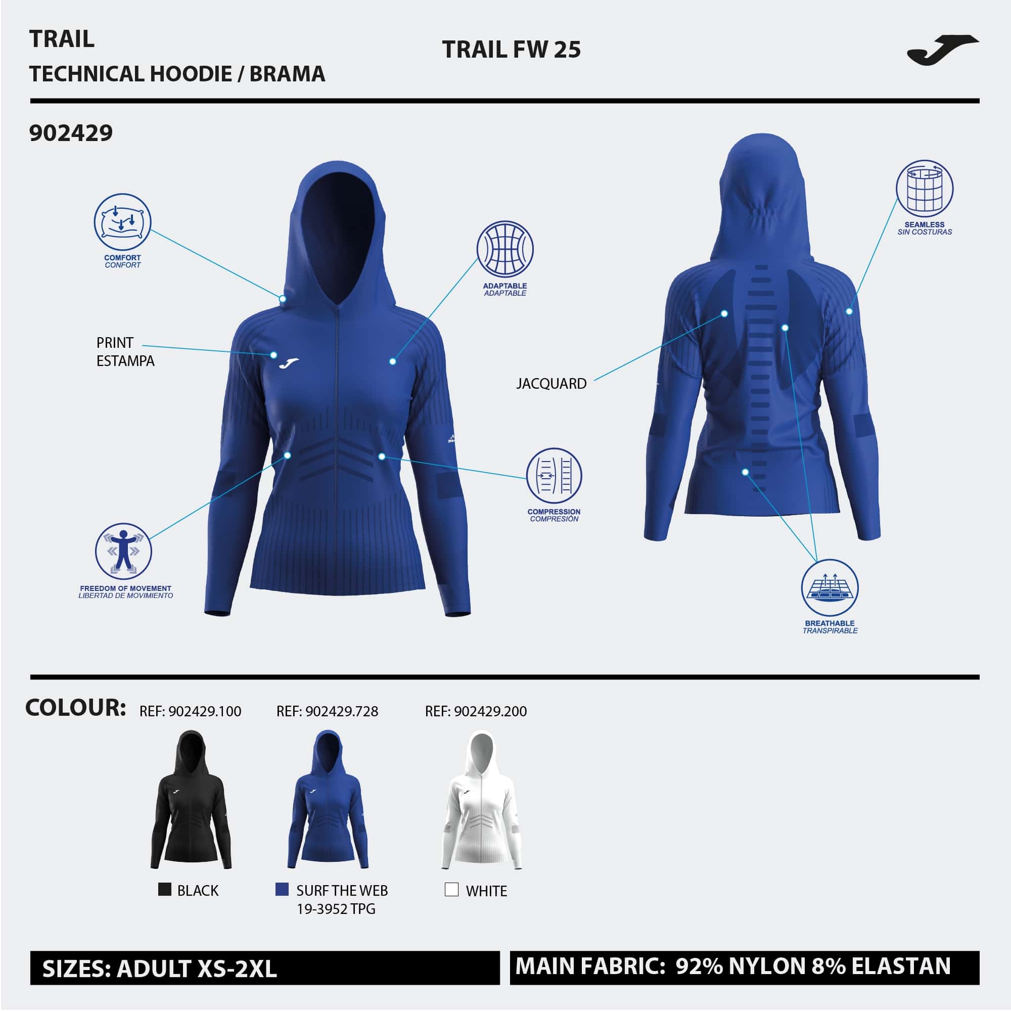 Hooded jacket woman R-Trail