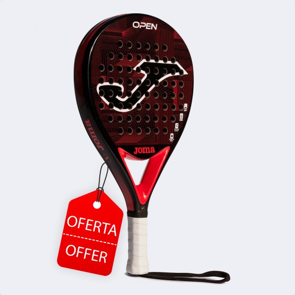 Padel racket Open black red