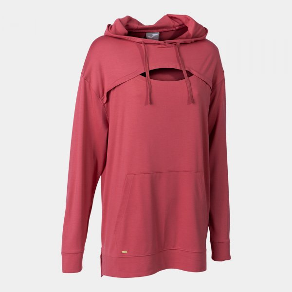 Hooded sweater woman Breath red