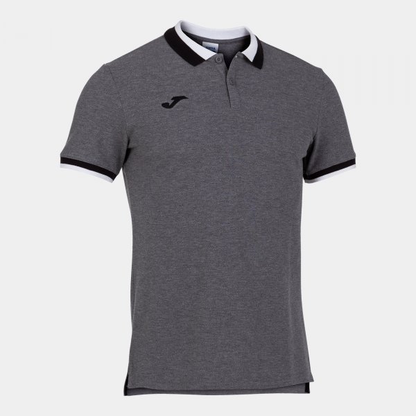 Polo shirt short-sleeve man Confort II melange gray