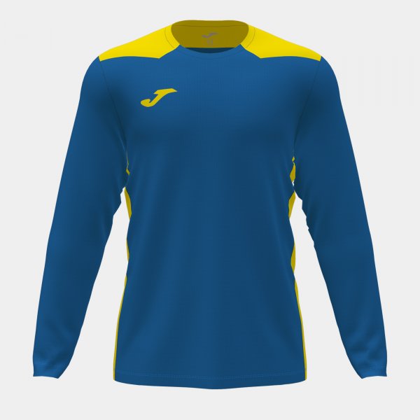 Long sleeve shirt man Championship VI royal blue yellow