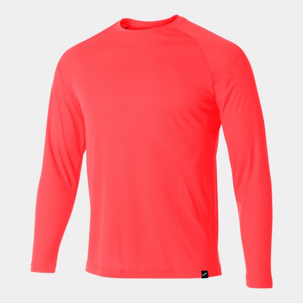 Long sleeve shirt man R-Combi fluorescent coral